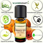 Lade das Bild in den Galerie-Viewer, Entdecken Sie die natürliche Kraft des ätherischen Orangenöls! 100% naturrein und laborgeprüft für Aromatherapie, Hautpflege und Entspannung. Vielseitige Anwendungen für Mensch und Tier. Überzeugen Sie sich selbst von der Wirkung! Jetzt bestellen und die Natur in Ihr Zuhause holen.
